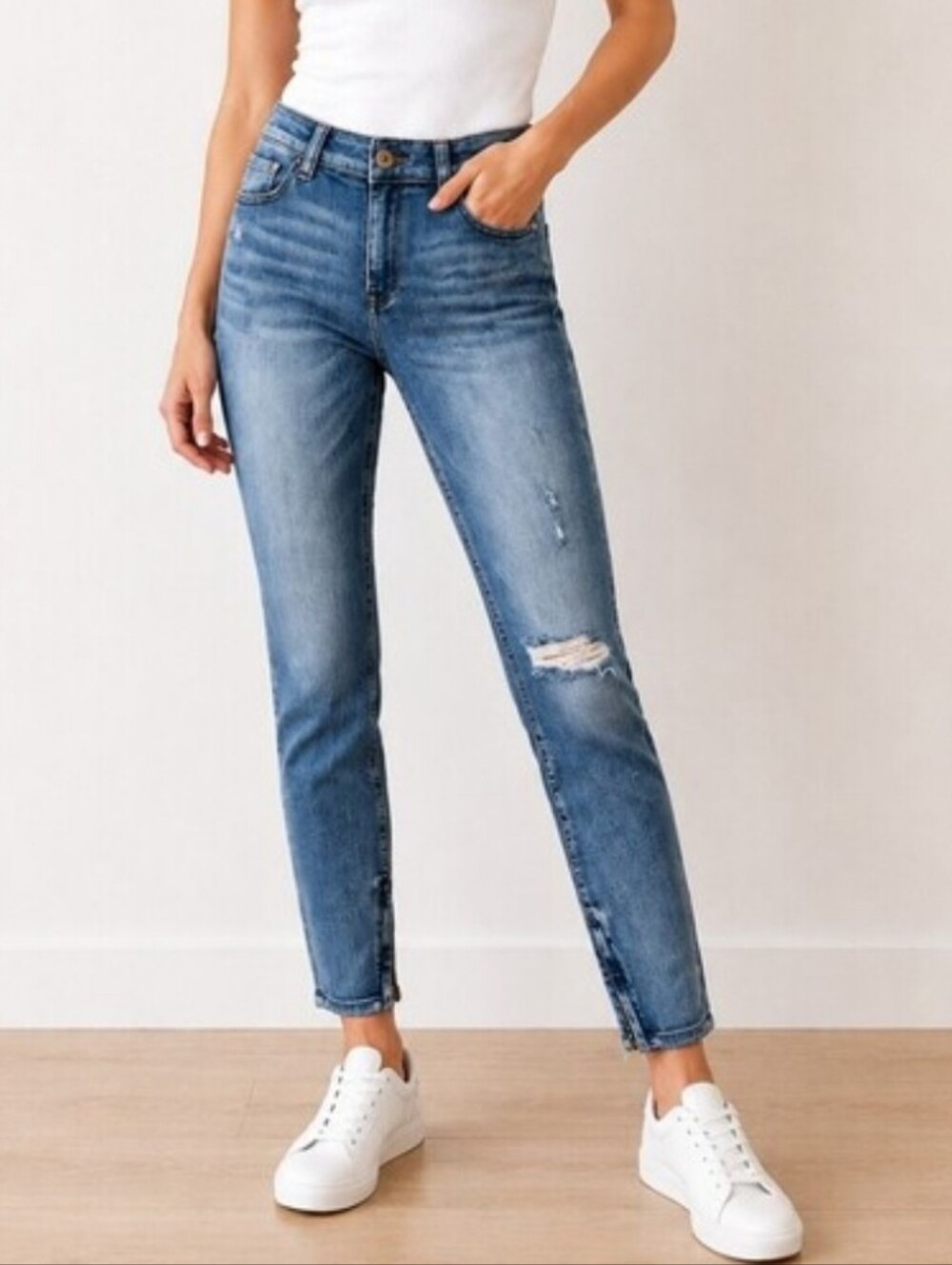 REVOLVE Pistola Mid-Rise Ankle Zipper Denim Jeans (Size: 30)